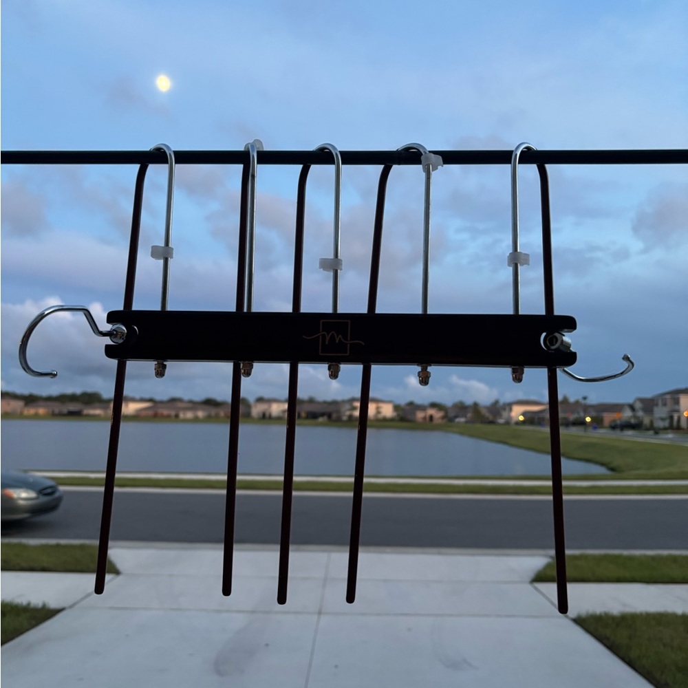 Black Multi-Hook Closet Organizer
